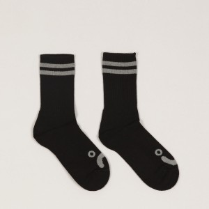 Polar Happy Sad Socks Black Grey